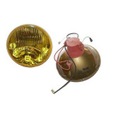 Jeu de 2 optiques AMPLILUX SEV-MARCHAL à glace jaune pour JAGUAR MK 2