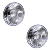 Jeu de 2 optiques de phares  "Code/Route" 145 mm pour CHEVROLET BEL-AIR
