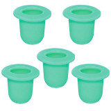 Jeu de 5 tétines en nylon vert