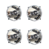 Jeu de 4 optiques de phares pour adaptation sur Citroën VISA avec 4 phares