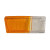 Cabochon bicolore de feu avant droit pour RENAULT R5