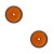 Jeu de 2 catadioptres ronds ambres fixation à vis