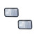 Jeu de 2 grands catadioptres cristal pour remorque, caravane ou camping-car