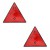 Jeu de 2 catadioptres triangulaires pour remorque